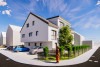 NEUBAU: Moderne 3-Zimmerwohnung mit eigenem Garten in sehr guter Lage von Linkenheim-Hoch. - Außenansicht