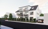 Ideal zum Vermögensaufbau: Neu gebaute 2 ZW mit Terrasse und eigenem Garten in Linkenheim-Hoch. - Gartenseite